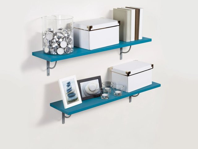 OBI Wandregal Monteux in Petrol, B/T/H: 79,5 x 19,5 x 1,8 cm - Bild 1