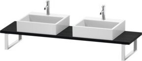 Duravit Konsole L-Cube Compact für Aufsatzbecken in Weiß, Stärke 3 cm - Bild 1