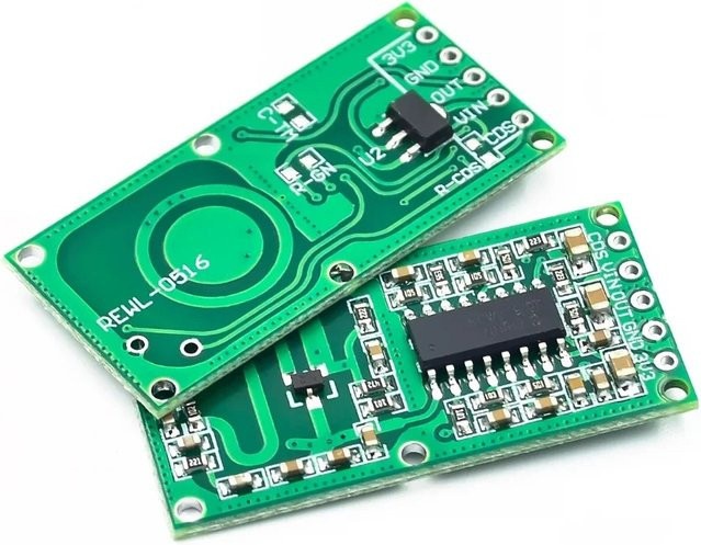 wishiot RCWL-0516 Mikrowellen-Radar-Sensormodul zur Bewegungserkennung und als intelligenter Induktionsschalter - Bild 1