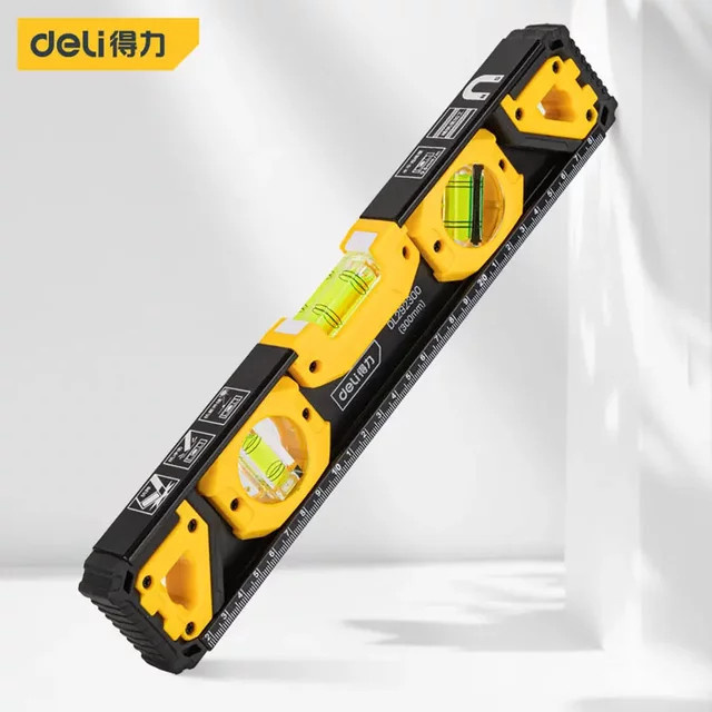 Deli Aluminium Füllstandmessgerät in Gelb mit magnetischer Funktion, Breite: 30,0 cm, Tiefe: 30,0 cm - Bild 1