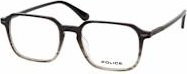 Police VPLQ69 Korrektionsbrille, Vollrand, quadratisch, Herren, black grey - Bild 1