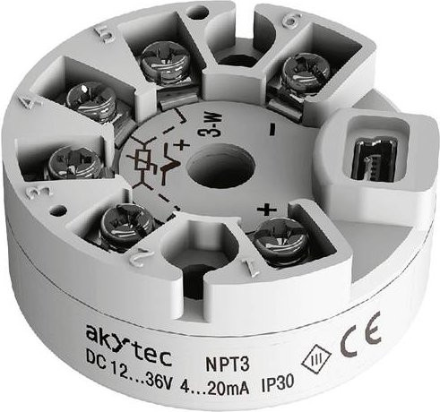 AkYtec NPT3 Temperatur Messumformer 52761 in Weiß - Bild 1