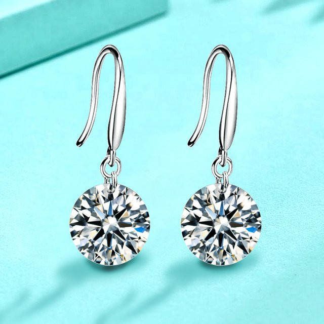 BJXMOSO Ohrringe, 925 Silber, Zirkon, Damen - Bild 1