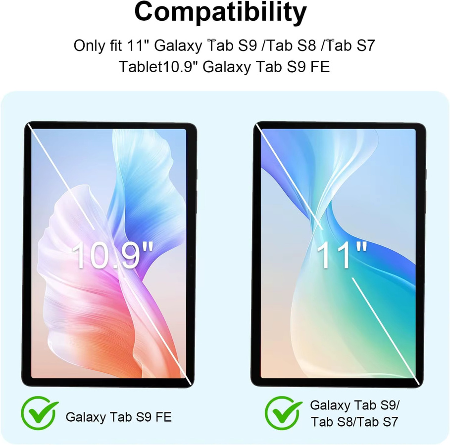 2 Stück papierähnliche Displayschutzfolie für Samsung Galaxy Tab S8 S9 S10 Ultra S9 A11 Plus, transparent - Bild 5