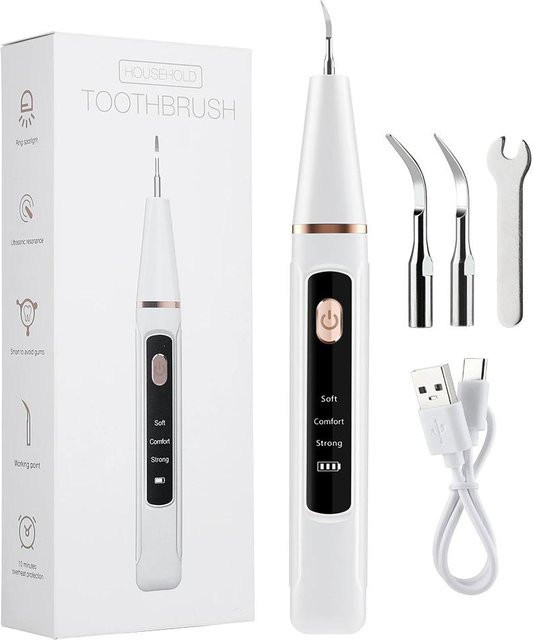 Binchi Health Technology Elektrischer Ultraschall-Zahnsteinentferner, Weiß - Bild 1