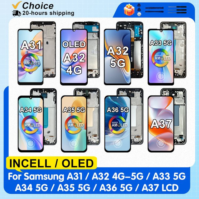 Samsung Galaxy A31 A32 A33 A34 A35 A36 A37 AMOLED LCD Display mit Touchscreen für 4G und 5G Modelle - Bild 1