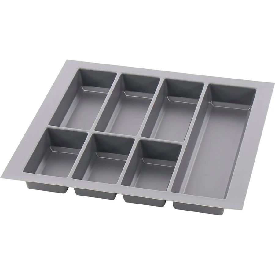 Agoform Besteckeinsatz Classico aus Kunststoff in Schiefergrau, B/T/H: 49,0 x 49,0 x 5,05 cm - Bild 2