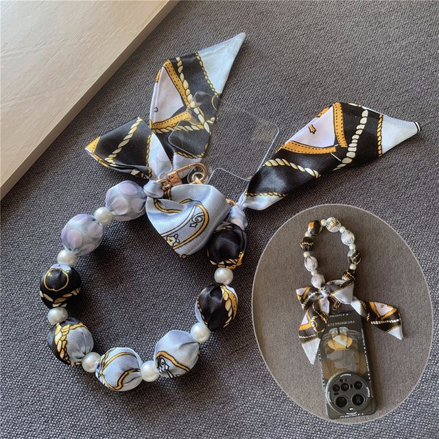 DOLANBIA Handy Lanyard mit Perlen als Handgelenk Kette und Telefon Anhänger in Multicolour - Bild 1