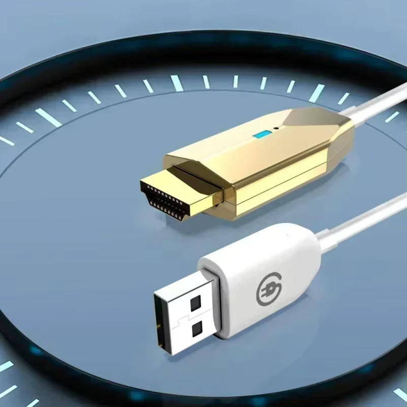 VIKEFON Kabelloser HDMI Video-Sender und Empfänger in Weiß, 1080P Full HD Display-Dongle und AV-Adapter für PC und Laptop zu TV - Bild 2