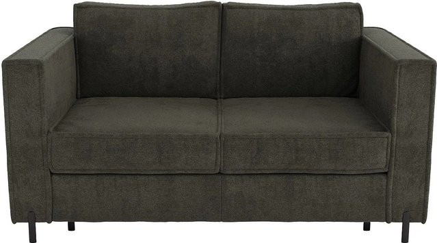 Vente-unique Schlafsofa Elorya in Grün und Grau mit Stoffbezug, Breite: 198 cm - Bild 1