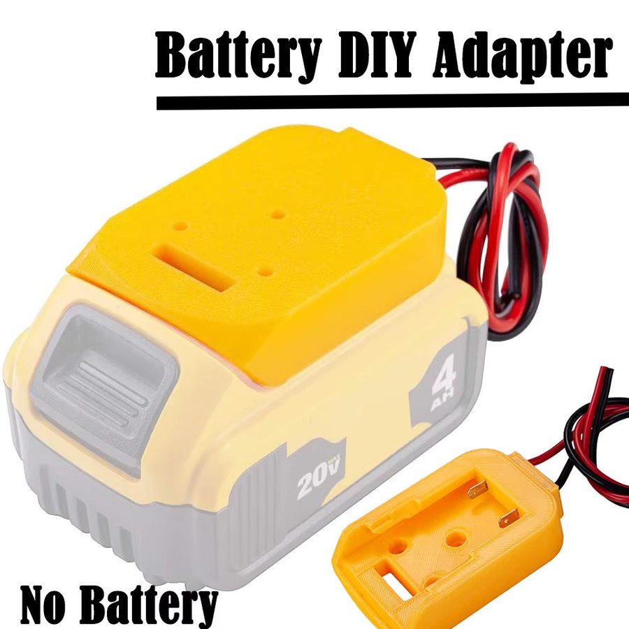 DeWalt Batterie-DIY-Adapter Stromwandler für DCB182 18V Li-Ionen-Akkus mit 14 AWG Kabel in Gelb - Bild 5