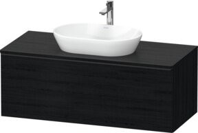 Duravit Waschtischunterschrank D-Neo wandhängend in Schwarz und Weiß, B: 120 cm, T: 55 cm - Bild 1