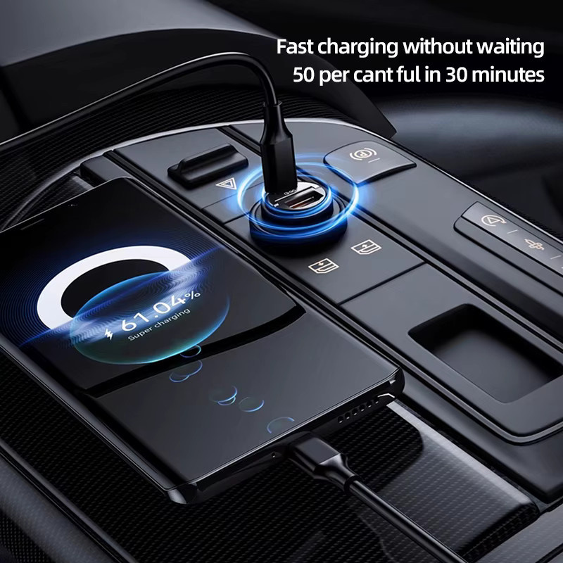 Volvo USB-C Schnellladegerät Adapter in Schwarz für XC90 V90 V60 XC60 V40 EC40 EX40 S80 S60 S90 C40 XC40 V70 XC70 C30 - Bild 5