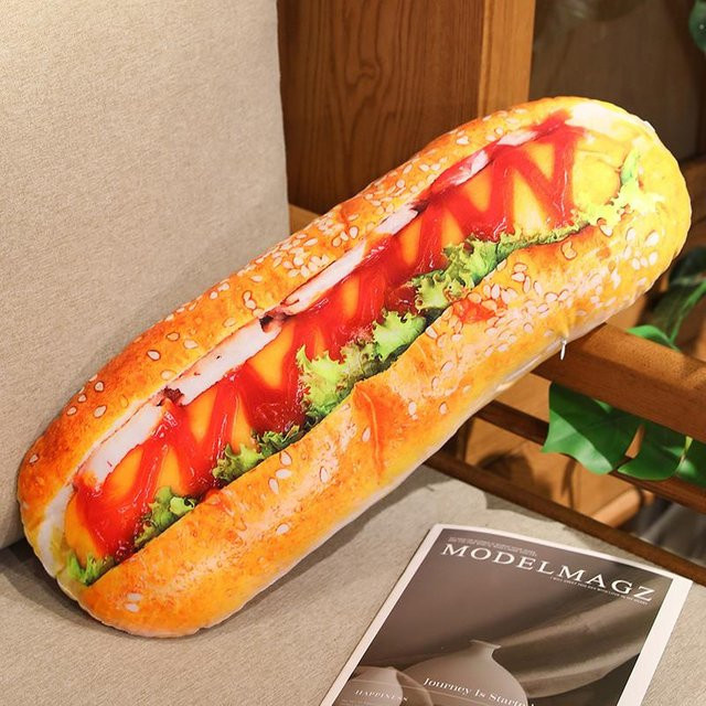 Yiran toy Simulation Brot Plüschkissen, Plüschtier, Bunt / Mehrfarbig - Bild 1