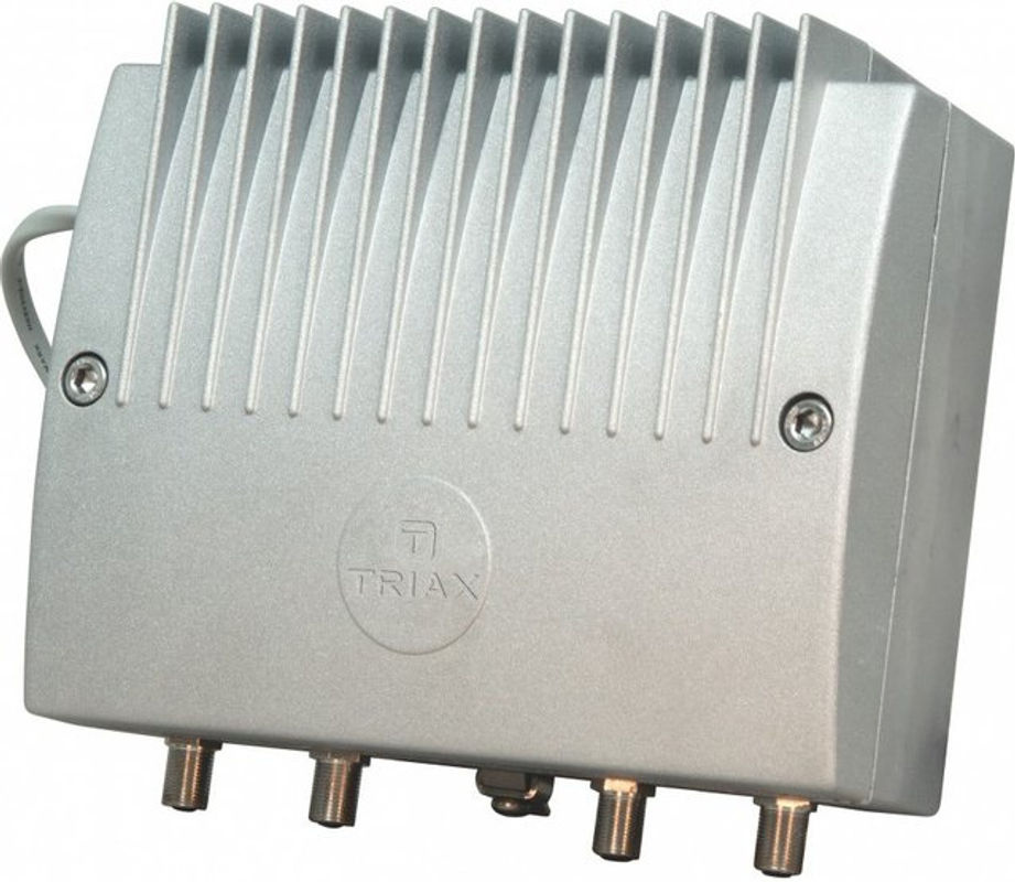 Triax GPV 950 Kabel-TV Hausanschluss-Verstärker in Silber mit 40/32dB und F-Anschluss IP65 - Bild 2