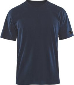 Blakläder Flammschutz-T-Shirt aus Baumwolle, Farbe: Blau, Größe: L, Unisex - Bild 1