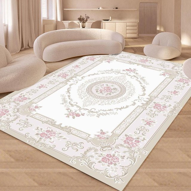 Böhmischer Teppich von Fashion is Walking in Weiß, modern und schmutzabweisend, B/H: 40 x 60 cm - Bild 1