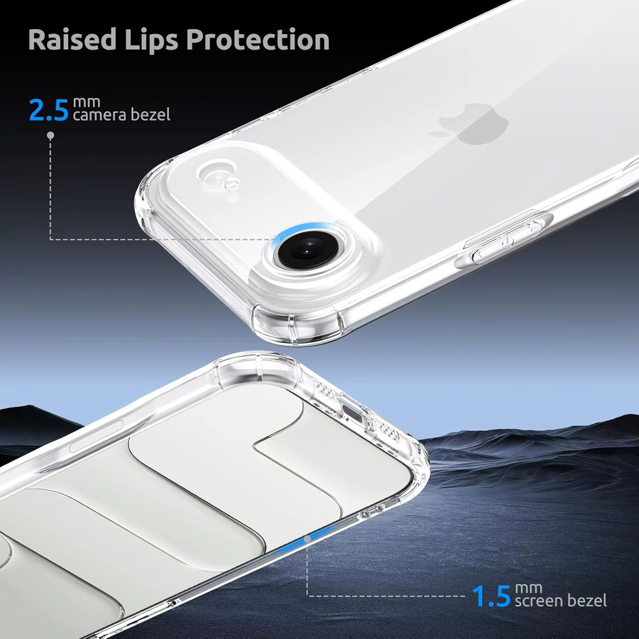 NYFundas Airbag Clear Case Transparente Handyhülle für iPhone 17 Pro Max 16 15 14 13 12 11 XS XR - Bild 4