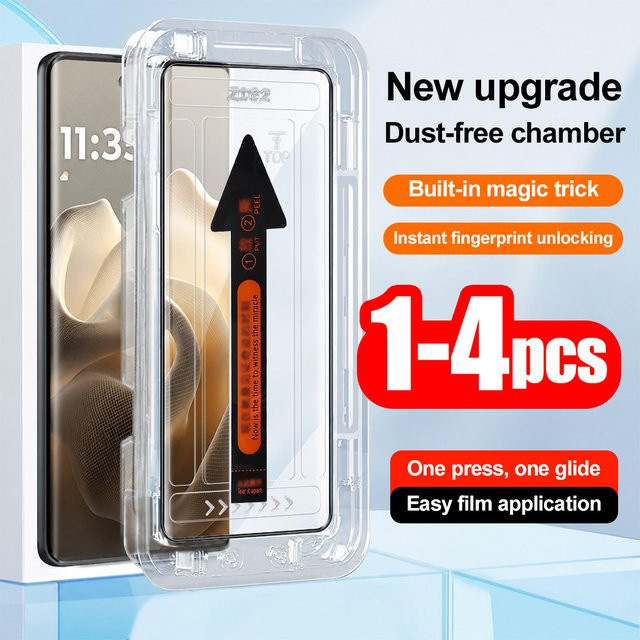 Displayschutzfolie Set für Motorola Moto G54 G56 G87 G37 G55 G84 G75 G35 G15 G17 G86 sowie Edge 50 60 70 Pro 70 Fusion 60 Neo, transparent - Bild 1