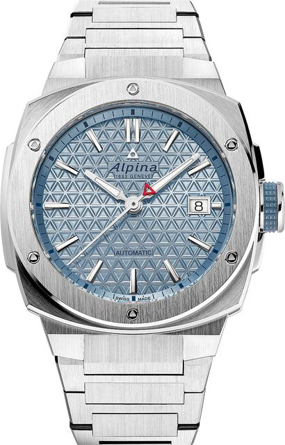 Alpina Herrenuhr Automatik, Edelstahl, Blau, 41 mm, 20 ATM - Bild 1