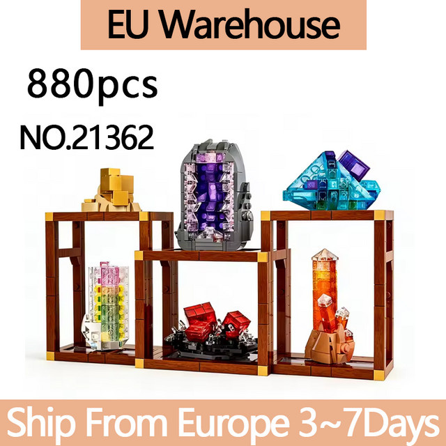 LEGO Transparente Mineral- und Edelstein-Bausteine, 880 Teile - Bild 1