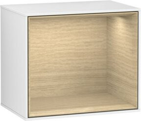 V&B Regalmodul Finion Wandbeleuchtung in Eiche mit weiß lackierter Oberfläche, B/T/H: 41,8 x 35,6 x 27,0 cm - Bild 1