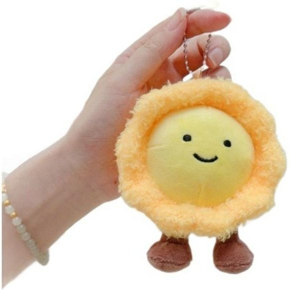 Fashnics Kawaii Plüsch Eierkuchen Sonnenblumen Schlüsselanhänger Plüschtier - Bild 1