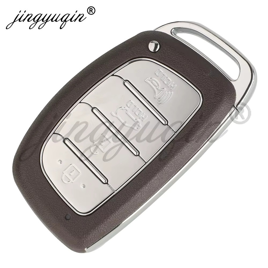 Jingyuqin Smart Auto Schlüssel für Hyundai Tucson 2018 2019 2020 Fernbedienung Keyless Karte 433 MHz ID47 Schwarz - Bild 2