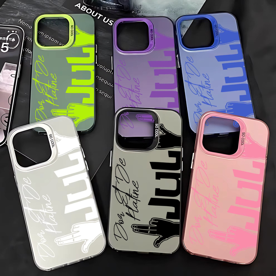 JuL C'est Pas Des Lol Handyhülle für iPhone 17 16 15 14 13 12 11 Pro Max Plus Air und weitere Modelle, sturzsichere matte Hülle, transparent - Bild 2