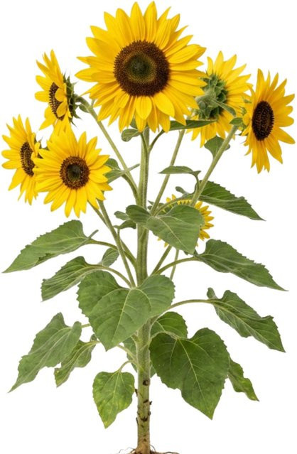LaCaTho Sonnenblume Taiyo Helianthus Annuus Blumensamen Gelb, 250 Stück - Bild 1