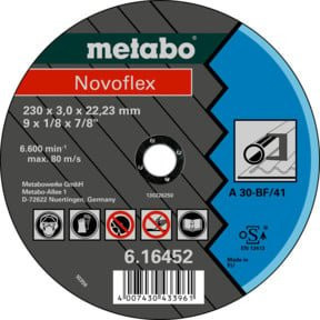 Metabo Novoflex Universal Trennscheibe für Stahl, gerade Ausführung, Multicolour - Bild 1