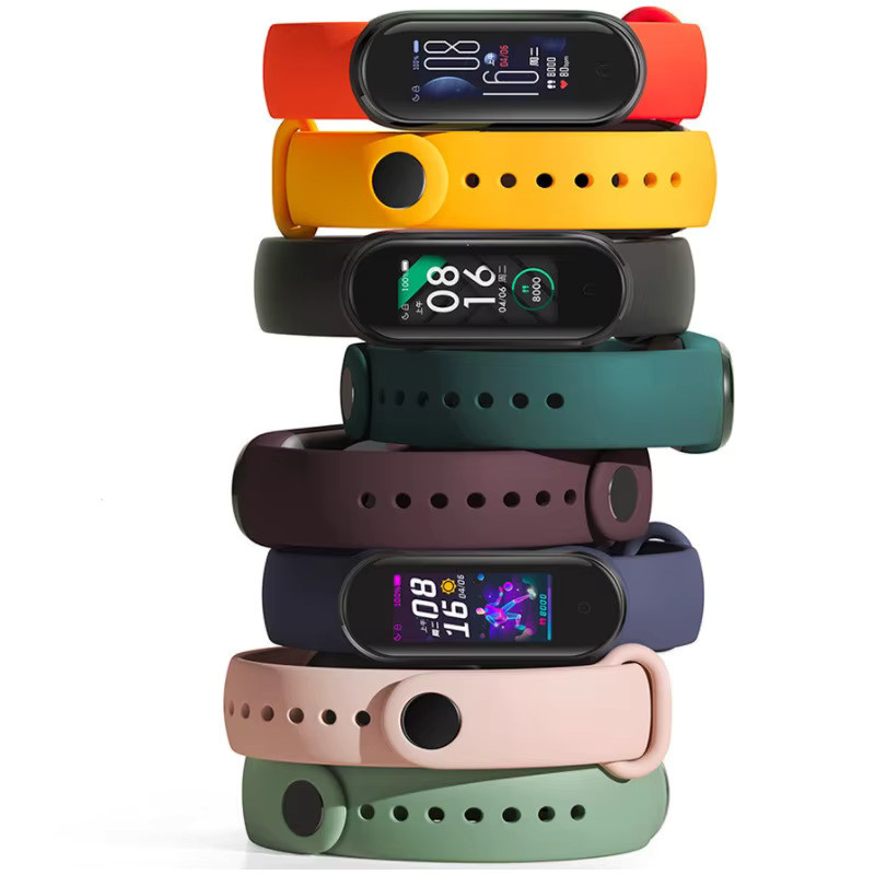KILPILLS Uhrenarmband Silikon, Schwarz, Unisex, Xiaomi Mi Band 3 4 5 6 7 - Bild 2