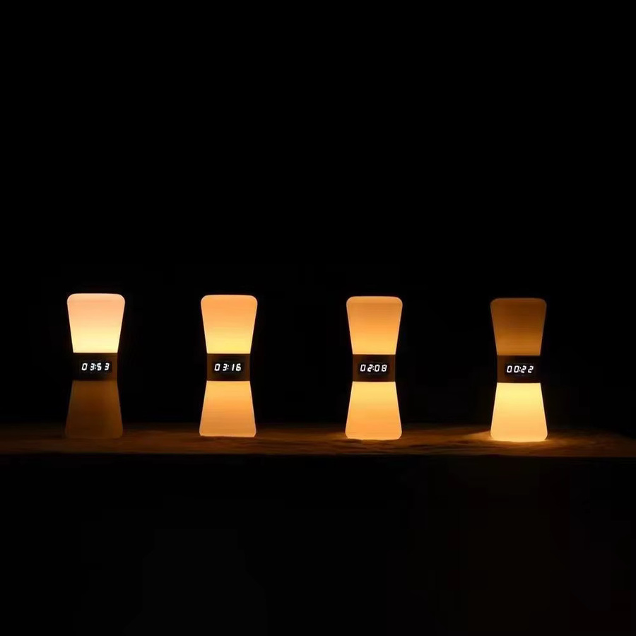 Topwinson LED-Sanduhr-Timer Nachtlicht mit Bildschirmanzeige für Kinder in Weiß - Bild 5