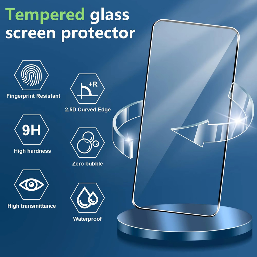 OnePlus Displayschutz aus gehärtetem Glas Full Cover 9H Anti-Kratz transparent für OnePlus 15 15R ACE 6 6T - Bild 5