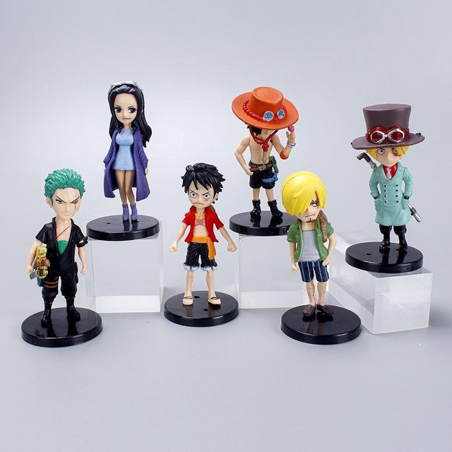 Yiran toy 1 One Piece Actionfigur Luffy 6-teiliges Set PVC - Bild 1