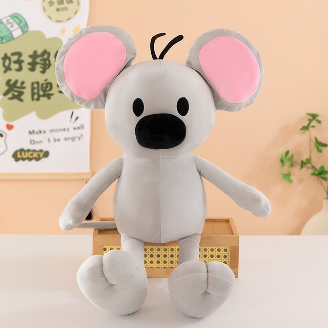 RTBXF Nermal-Plüschpuppe, 35–90 cm, Grau - Bild 1