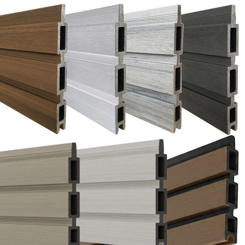 T&J Sichtschutzzaun aus WPC mit Lamellen in Anthrazit, Beige, Weiß oder Multicolour, blickdicht - Bild 1
