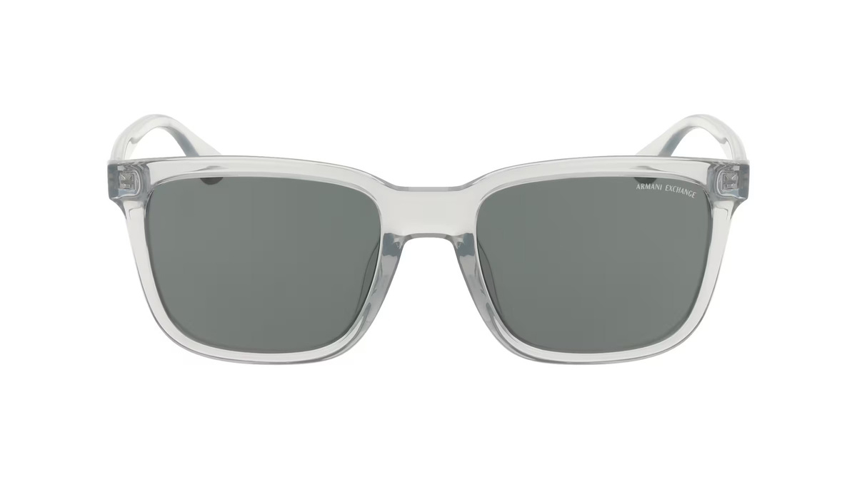 Armani Exchange AX4112SU Sonnenbrille, Vollrand, Eckig, Kunststoff, grau, Herren - Bild 1