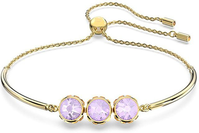 Swarovski Armband, vergoldet, Kristall, Damen, Gold - Bild 1