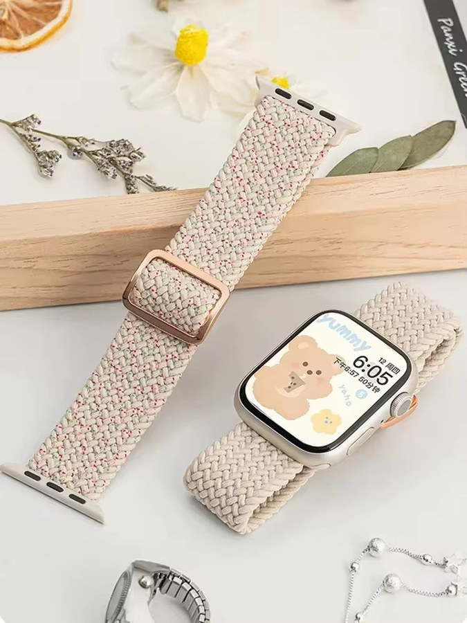 Uhrenarmband Nylon, elastisch geflochten, Unisex - Bild 3