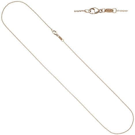 Colfem Ankerkette 585 Rotgold, 1,0 mm, 40 cm, Unisex - Bild 1