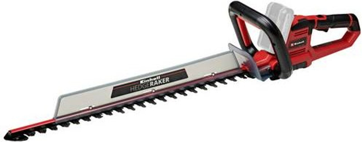 Einhell Power X-Change Akku-Heckenschere GE-CH 18/60 Li-Solo in Rot/Schwarz mit Schnittgutsammler und Köcher - Bild 2