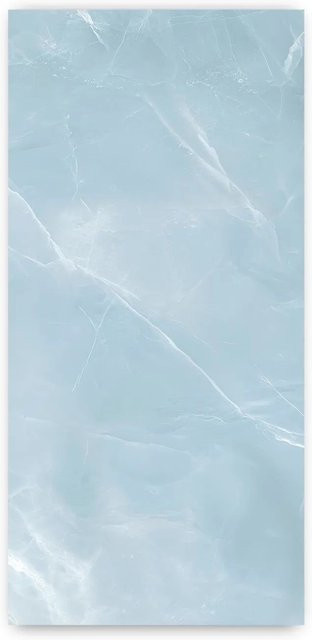 Walllux Duschrückwand Marmoris Aqua in Blau mit Steinoptik, B/H: 100 x 210 cm, Stärke: 3 mm - Bild 1