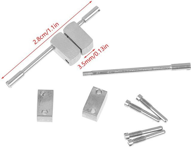 FoxLee Uhrenarmband Kopfstück, Edelstahl, Silber, Unisex - Bild 1