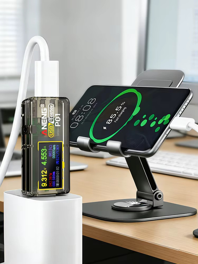 ANENG P01 USB-Tester Digitales Multimeter 4V-30V LCD Spannungs- und Strommessgerät mit Power-Off-Speicher und Stromrücksetzfunktion - Bild 7