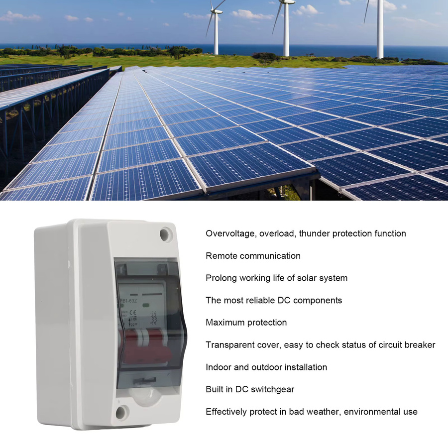 Qiilu PV Solar-Trennschalter Photovoltaik-Leistungsschalter IP65 wasserdicht in Weiß - Bild 3