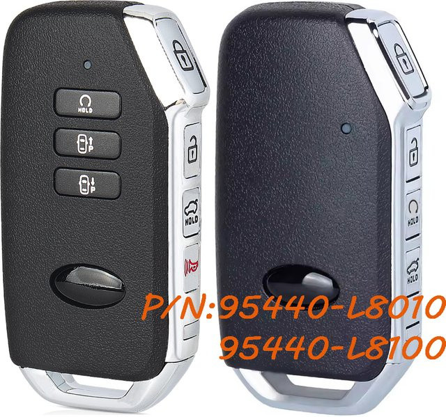 KEYECU Smart Fernbedienung Auto Schlüssel für Kia K8 2022 2023 2024, 7 Tasten, 433 MHz, Schwarz - Bild 1