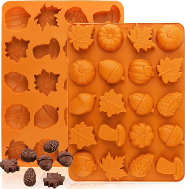 Harvest Silikon-Backform Orange für Schokoladen-Mousse, Süßigkeiten und DIY-Projekte wie Seife oder Kerzen - Bild 1