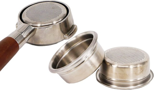 Edelstahl Filterkorb 58mm in Silber für Breville, Delonghi und Krups Kaffeemaschinen - Bild 1
