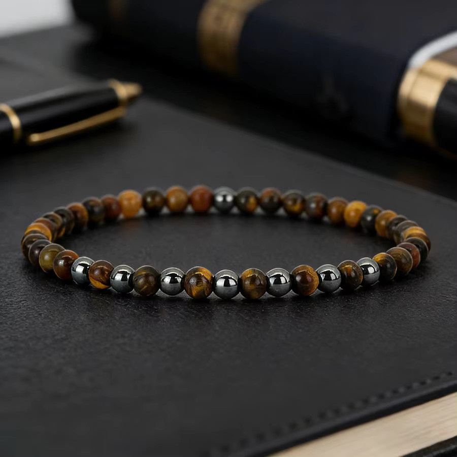 diffone Armband, Hämatit, Malachit, Tigeraugen, Unisex, Bunt - Bild 2
